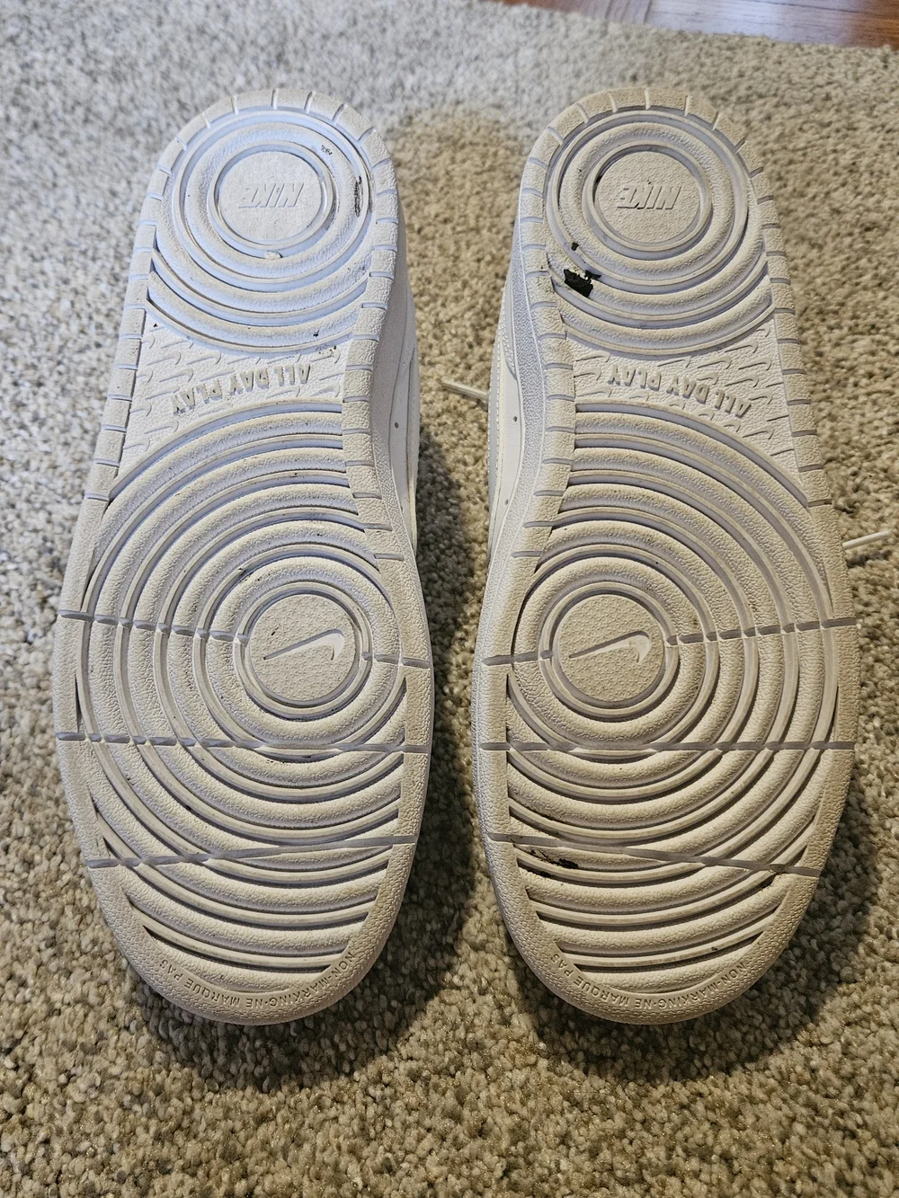 Nike Big Kids Court Borough Low Recraft All-White Low-Top Sneaker